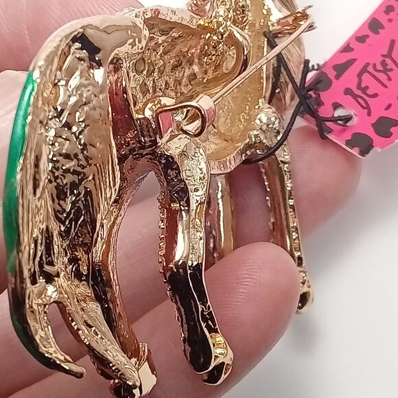 Crystal Rainbow Unicorn Necklace/Brooch - Picture 9 of 10